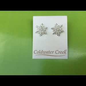Vintage cold water creek snowflake pierced earring